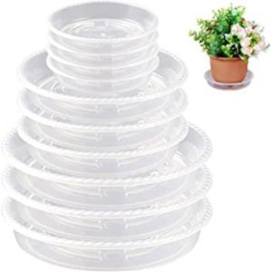 Pot de fleur extérieur Place usine de plastique soucoupe Plateau Pot soucoupe Plante Pot de fleurs Plateau for jardin en pot d'eau et du sol Drips Soucoupe Taille : S 