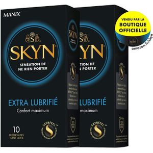 PRÉSERVATIF SKYN EXTRA LUBRIFIE - 10 préservatifs Extra Lubrifiés - Lot de 2