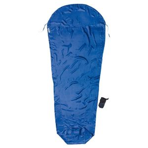 Drap De Sac Cocoon En Soie Ripstop - Forme Rectangulaire, Gain De Chaleur, Bleu