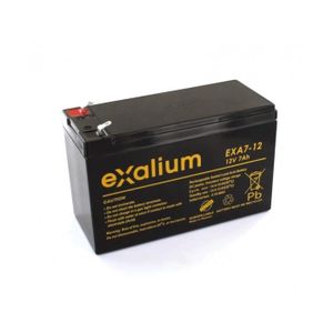 BATTERIE VÉHICULE Batterie Plomb 12V 7Ah Exalium EXA7-12