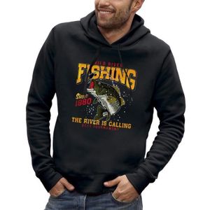 SWEATSHIRT Sweat à capuche FISHING - Pour les pêcheurs en riv