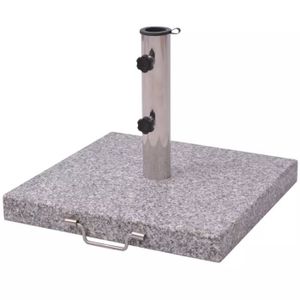 DALLE - PIED DE PARASOL Pied de parasol en granit poli 30kg