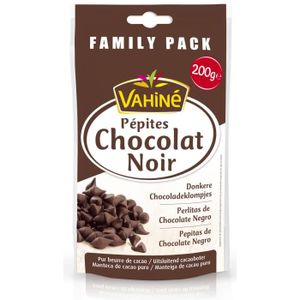 CHOCOLAT PÂTISSIER VAHINE Pépites Chocolat noir - Format familial - 200 g