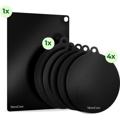 Lot De 4 Tapis De Protection En Silicone Pour Plaque à Induction - Résistants à La Chaleur, Antidérapants, Lavables - 5
