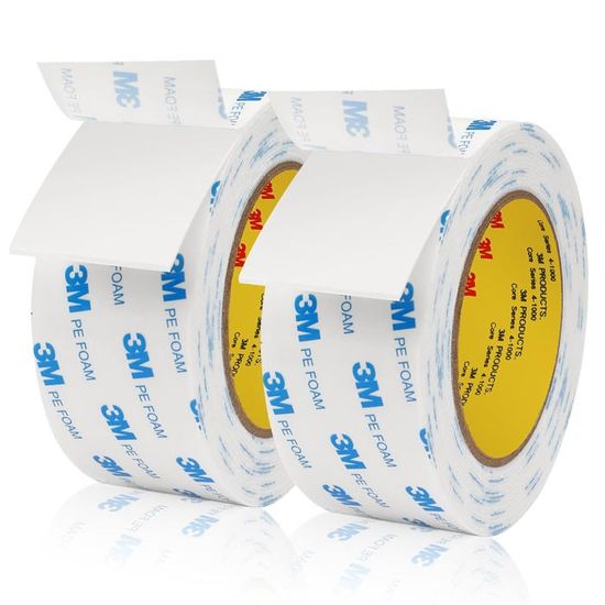 SUPAWAY Lot De 2 Rouleaux De Ruban Adhésif En Tissu Bleu - 50 Mm X