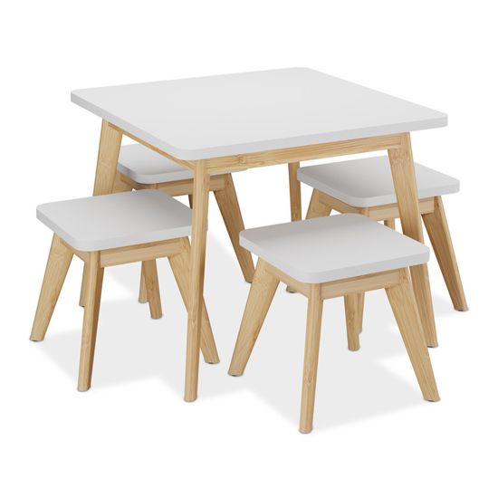 Relaxdays Meubles pour la chambre de bout de chou, table et 2 chaises, design spatial, unisexes, multicolores - Puériculture & Eveil bébé