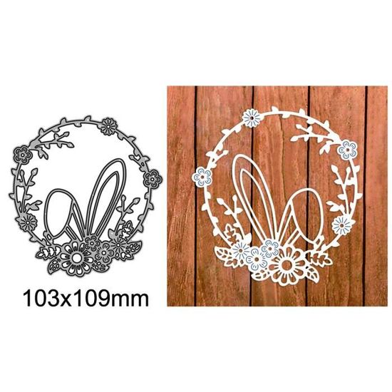 12 Feuilles Découpe Printemps/Pâques - Motifs Lapins Et Fleurs Katy Sue