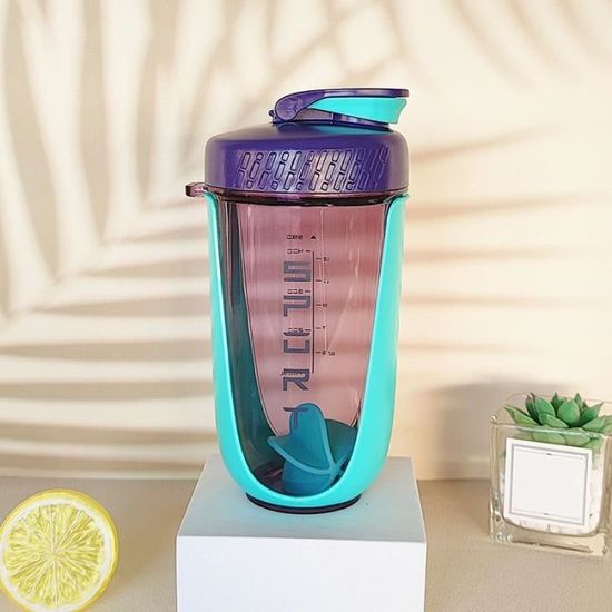 Bouteille Shaker Mélangeur - White - Acier Inoxydable - Gradué - Sans