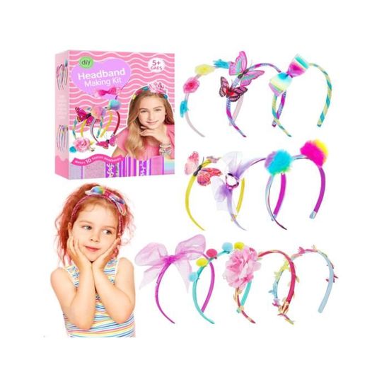 Niboken Kit Fabrication Bandeaux Sirène Pour Filles 5 Ans+ - Bricolage Cheveux DIY Créatif