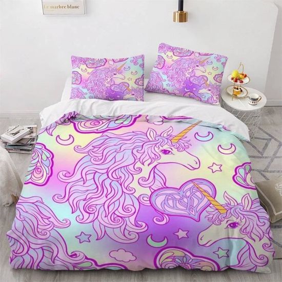 Parure De Lit Demon Slayer Kochou Shinobu - Microfibre, Impression 3D - Tailles 135x200 à 260x220 Cm - Housse Couette + Taies