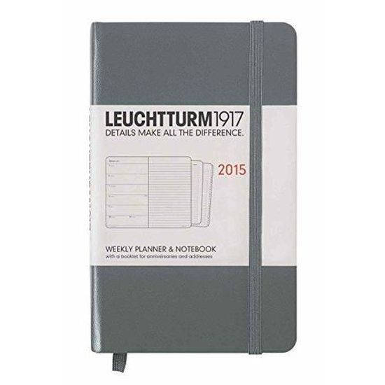 Agenda Semainier 2026 LEUCHTTURM1917 – Format Poche A6 – Couverture Rigide – Fermeture élastique – Encre En Anglais – 90x150 Mm
