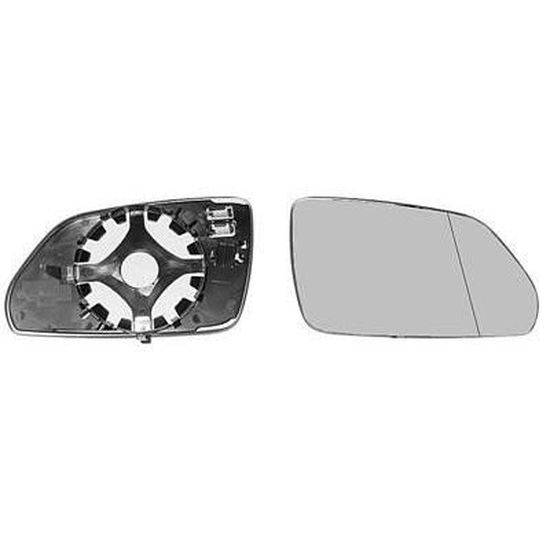 Rétroviseur Droit Chauffant Convexe Pour Volkswagen Passat CC 2008-2012 - Verre Passager, Modèle D'Origine