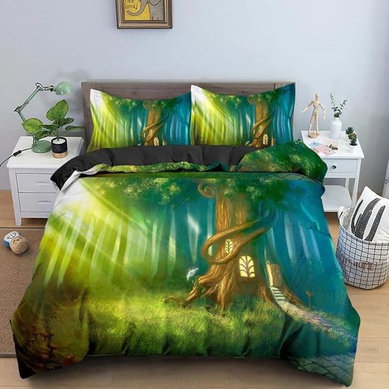 housse-de-couette-220x240cm-for-t-verte-parure-de-lit-2-personnes