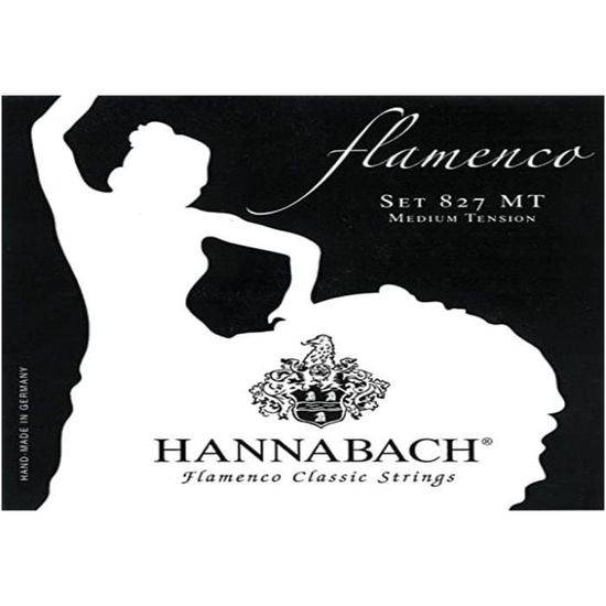 Hannabach Cordes Pour Guitare Classique Flamenco Série 827 Super Low
