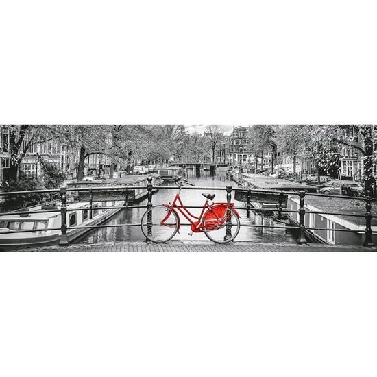 Puzzle - Clementoni - Amsterdam Bicycle - Voyage et cartes - 1000 pièces - Adulte - 12 ans