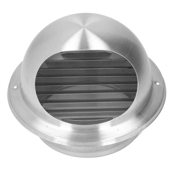Sortie De Ventilation Murale Extérieure Avec Capot Et Clapet Anti-retour - Blanc ABS, 150 Mm, Pour Cuisine, Salle De Bain Et VMC - 5