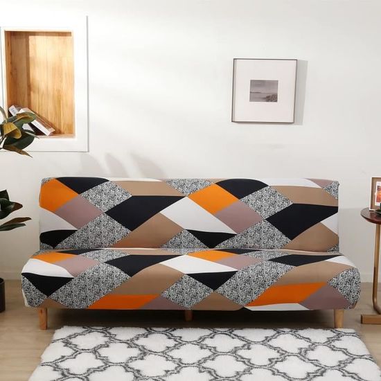 Housse De Canapé Clic-clac 3 Places Imperméable - Sans Accoudoirs, Vert Clair, élastique, Lavable En Machine