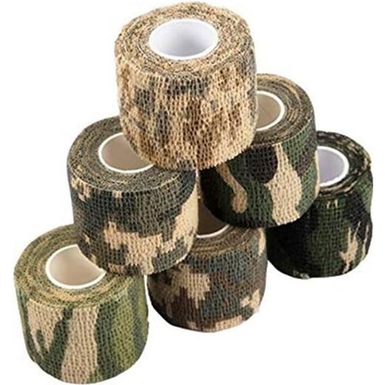 RUBAN ADHESIF ELECTRICITE,A-10cm X 4.5m--Bande De Camouflage élastique