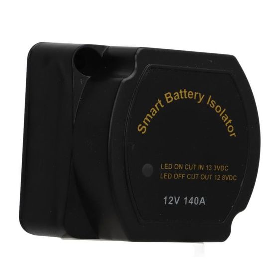Relais Sensible à La Tension 12V 140A IP67 - Isolateur Batterie Double Pour VTT, Camping-car, Bateau