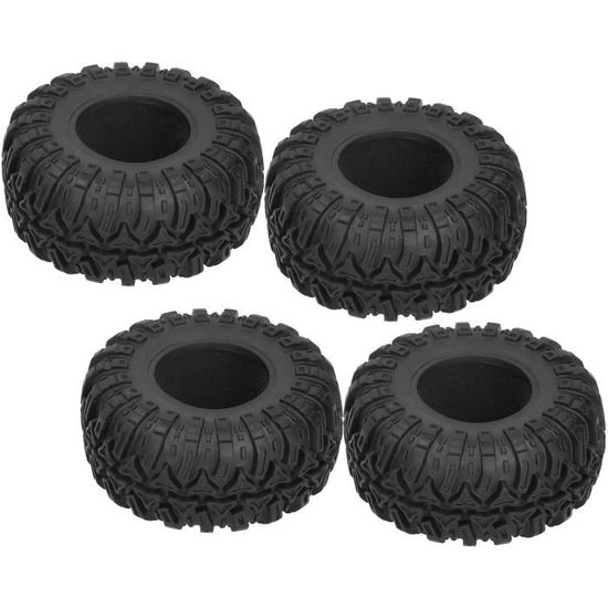GOTOTOP pneus en caoutchouc de jantes en métal RC 4 pièces 55mm RC