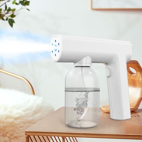 Pistolet Pulvérisateur électrique Rechargeable 300ml - Nano-brouillard Pour Désinfection, Soin Cheveux, Maison