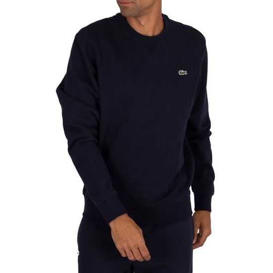 Sweatshirt zippé lacoste sport en molleton de coton mélangé uni 2025