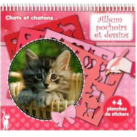 Album Chat Pochoirs Et Dessins Cdiscount Beaux Arts Et Loisirs Creatifs
