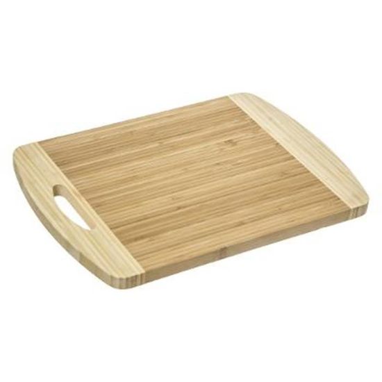 3 Compartiments /à L/égumes Rainures Int/égr/ées pour Les D/échets 43x32x2cm Design Rustique pour D/écoupage Intensif Bamwood Planche /à D/écouper en Bambou Bio Durable Mat/ériau Renouvelable