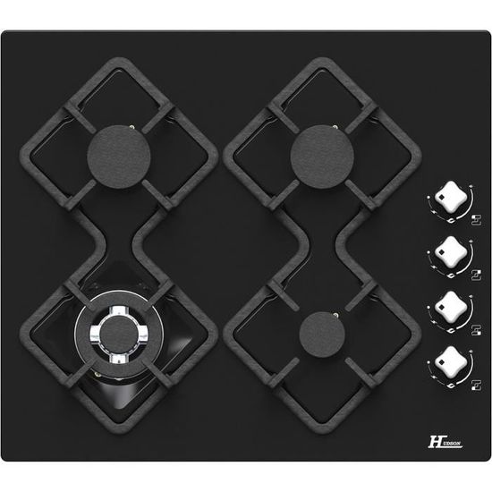 Ehskzjh Plaque De Cuisson Gaz 4 Feuxs, Plaque Gaz 60Cm, Gaziniere Gaz