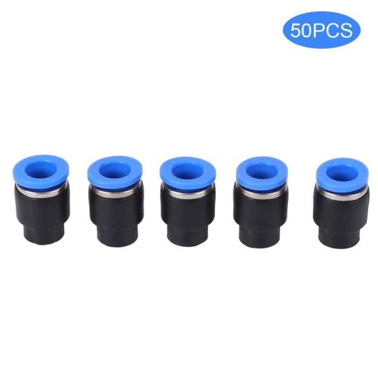 10 Bouchons Obturateurs Pneumatiques 10mm - Raccords à Pression Pour Tuyaux Air/eau - Noir