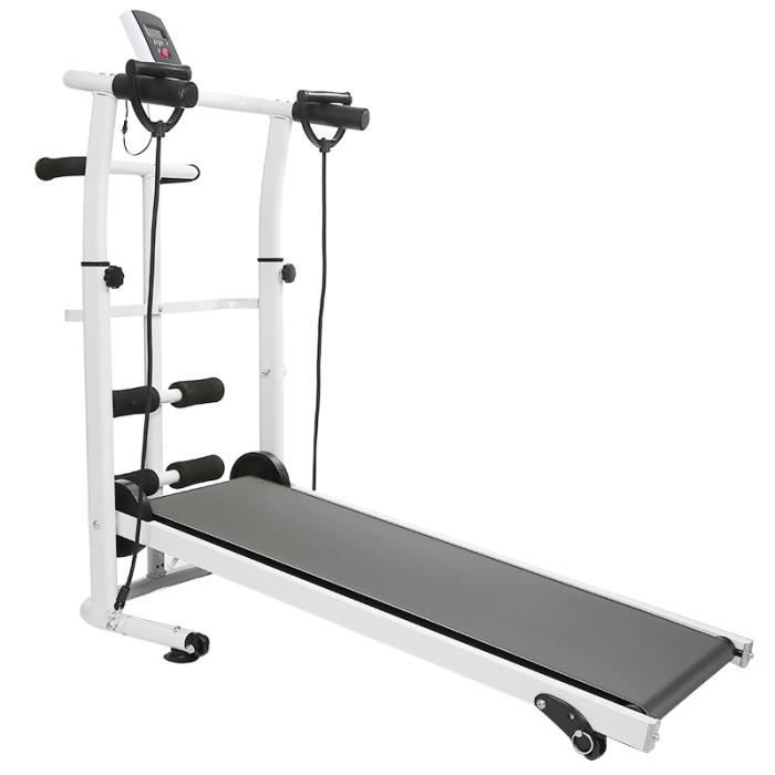 FIRNOSE Tapis de Course Tapis de marche Pliable avec Ecran LED Tapis de Course Mécanique économes en énergie Domicile - Gris