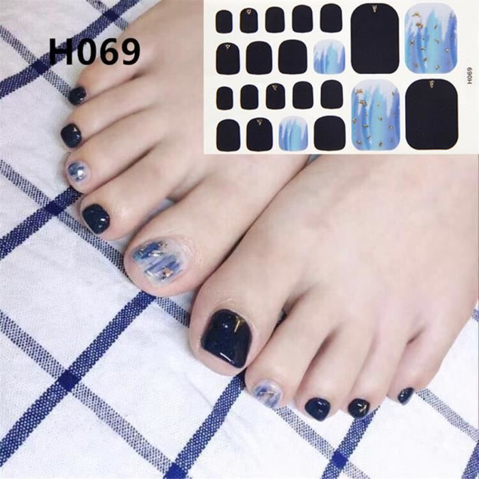 VERNIS A ONGLES Toe Nail Sticker Art Stickers Decal Tips Manucure DIY Estampage à chaud Nail Foil CJJ91101894I_Ion