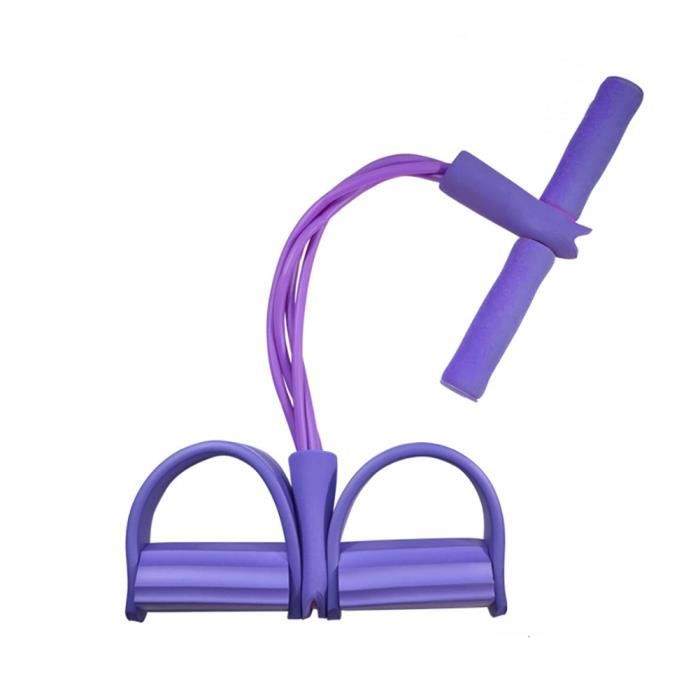 zoeyy®Bandes de Résistance Corde élastique Multifonctionnelle Sit-up Physique Gym Fitness-violet