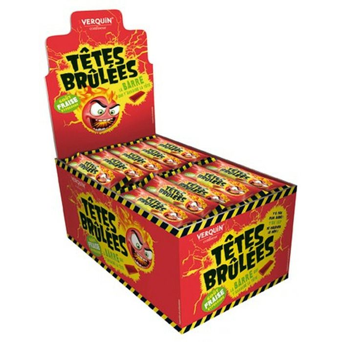 VERQUIN 150 Bonbons Sticks Têtes Brûlées Fraise