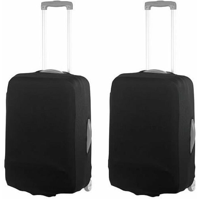 2 housses de protection élastiques pour valise jusqu'à 53 cm - Taille M