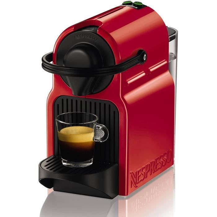 Nespresso Inissia - Machine à capsules - Rouge rubis - Krups YY1531FD