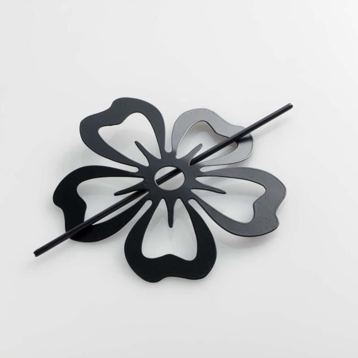 CDaffaires Embrasse broche (0) 15 cm metal peint petaly Noir