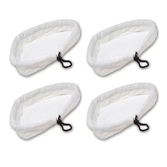 4 pcs Tapis Microfibre Mop à Vapeur pour H2O-Remplacement Propreté Lingettes pour Balais Vapeur