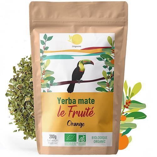 YERBA maté orange ~ BIO 200g Grade Supérieur