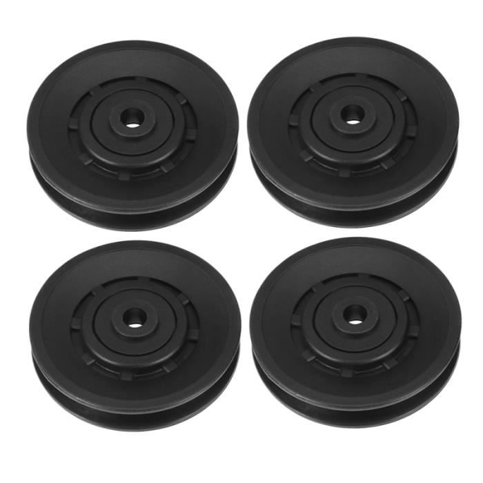 4pcs roue de poulie roulement universel PA6 pièces de de en nylon pour salle de fitness BRACELET DE FORCE