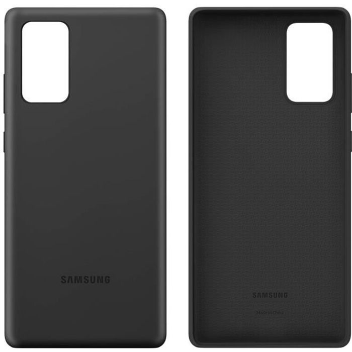 Coque Samsung Galaxy Note 20 Soft Touch Silicone Cover Original Noir