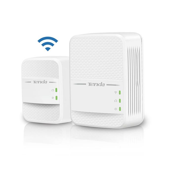 CPL kit 1000Mbps bi-bandes 2.4G&5G - AV1000 - Tenda PH10 Kit, Adapteur wifi sans fil, 2 ports Gigabit, Prise Homeplug AV2, Pack de 2