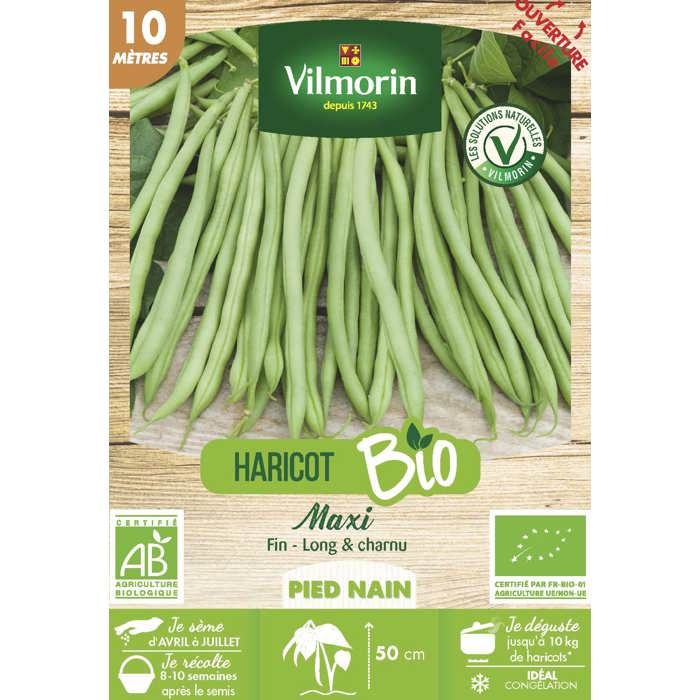 Haricot maxi bio 10M Vilmorin