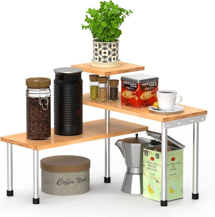 Porte-Épices 3 Étages En Métal - Rangement Cuisine Pratique Pour Placard Ou Comptoir - BELLE VOUS