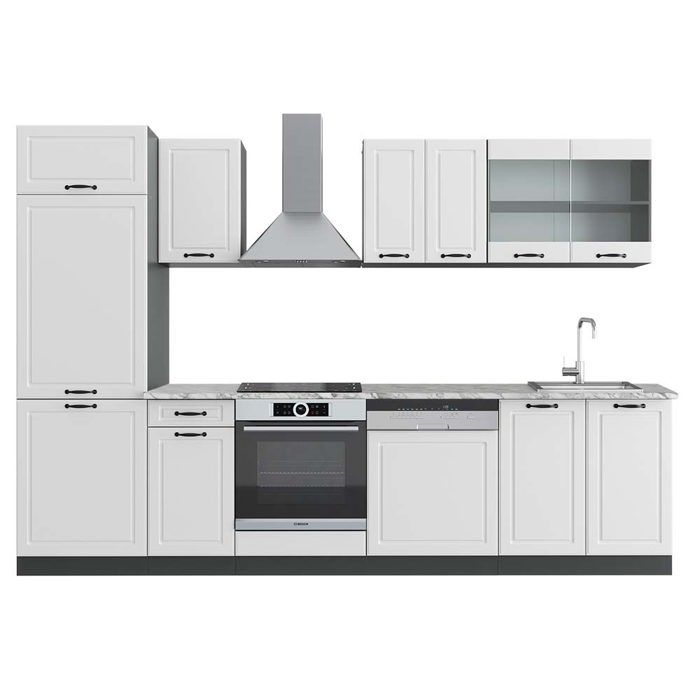 Vicco Cuisine R-Line, Chêne doré/anthracite, 140cm J-Shape, PT