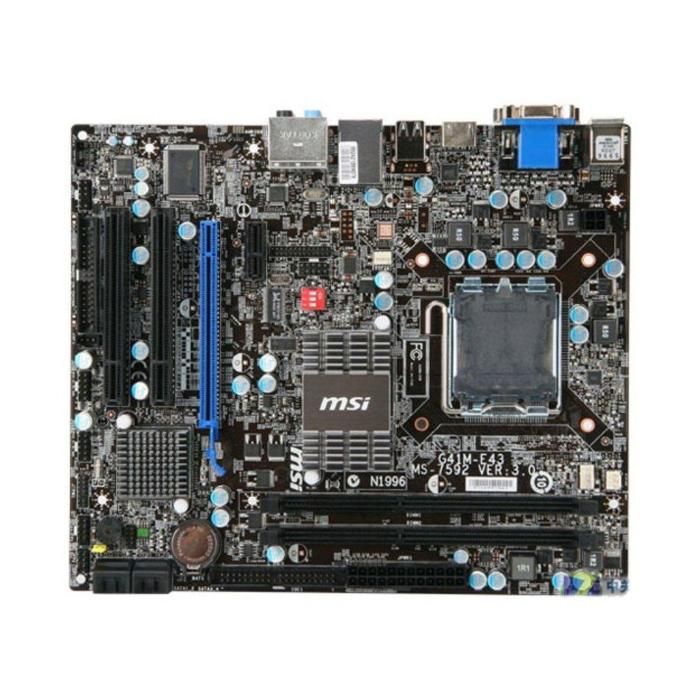 Carte mère MSI G41M-E43 Intel G41 LGA 775 2xDDR3 SDRAM 4GB Micro ATX - Msi