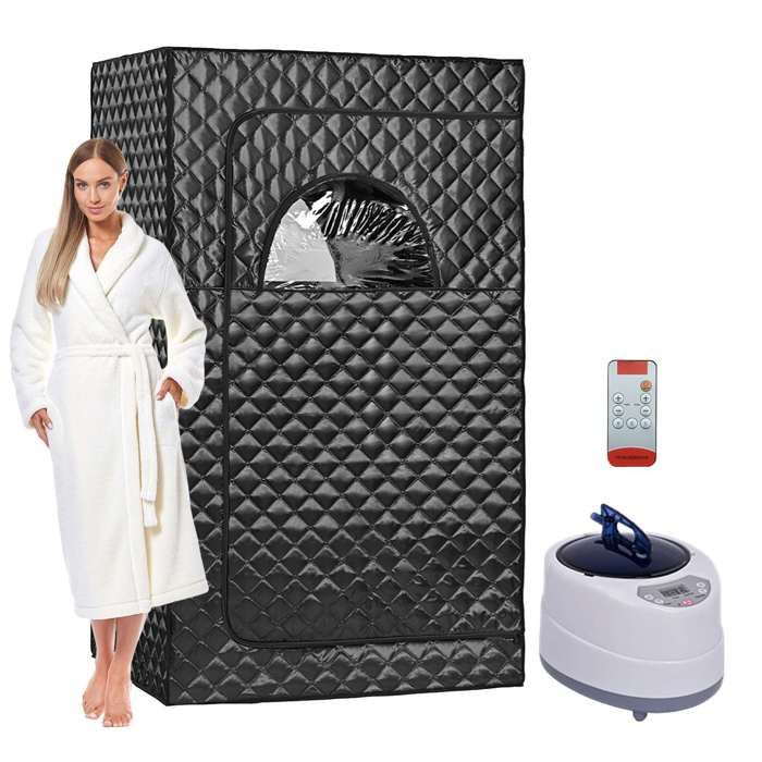 Sauna Portable Sauna Domestique Appareil De Fumigation 2L Étanche Avec Télécommande Améliorer La Circulation Sanguine
