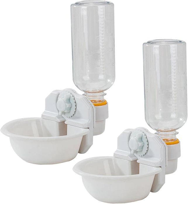 Comparer les prix de 2 bouteilles de fontaine à boire suspendues amovibles, distributeur d'eau, abreuvoir, Cage pour animaux de compagnie, tasse