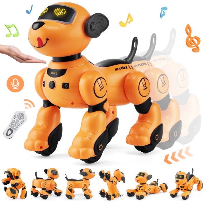 VEVOR Robot Télécommandé Intelligent – Lanceur De Balles, Bras Mécanique, Programmation 50 Actions – 3+ Ans