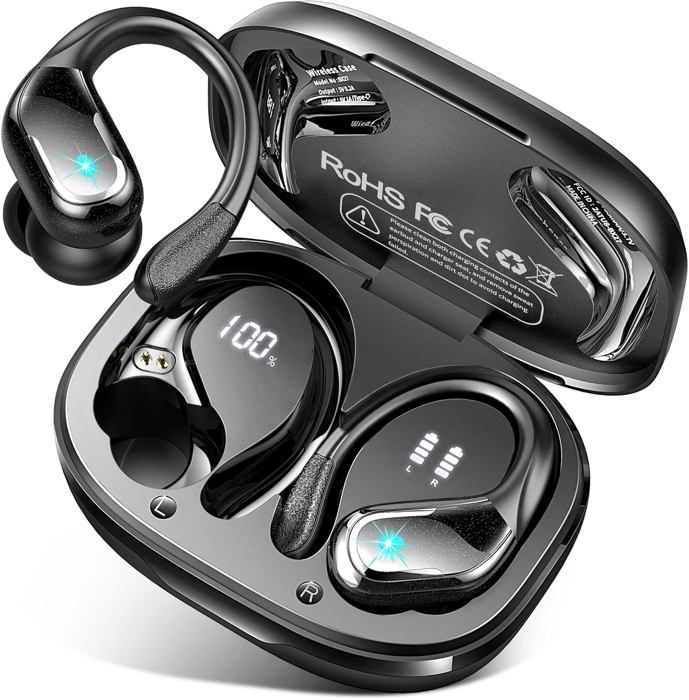 Ecouteurs Bluetooth Sport - YSFMODE - 2023 - 75H Autonomie - Suppression de bruit - IP7 Étanche
